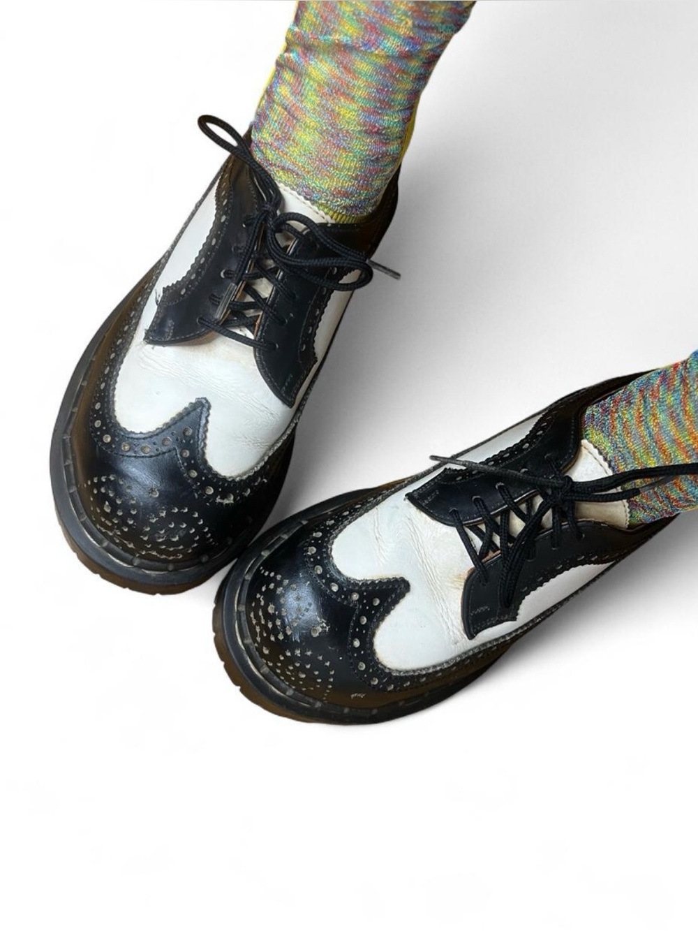 Vintage Black and White Saddle Shoes
